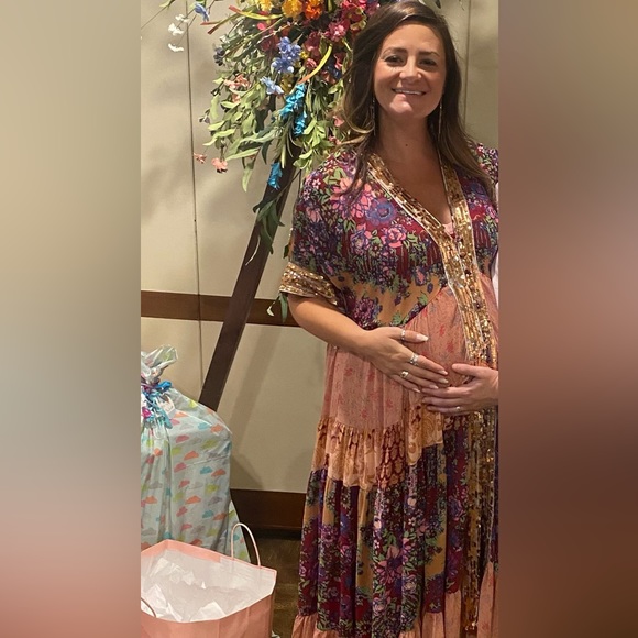 Free People Rare Floral Dress with Sequin - Picture 6 of 6